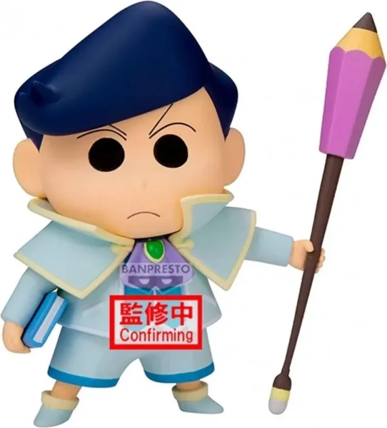 Figura banpresto crayon shinchan the movie super hot! the spicy kasukabe dancers kasukabe boueitai kazama - kun 11cm