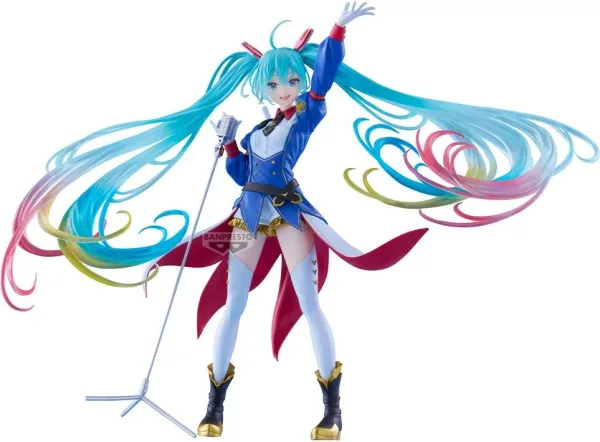Figura banpresto gundam 45th×hatsune miku evolve
