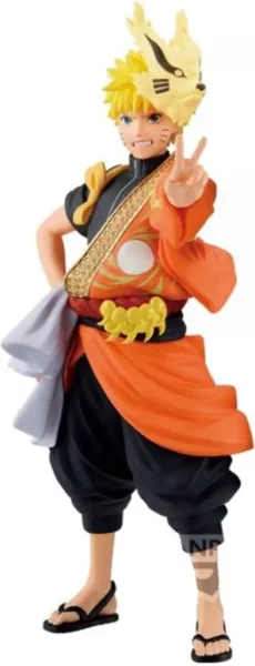 Figura banpresto naruto shippuden animation 20th anniversary naruto uzumaki 16cm