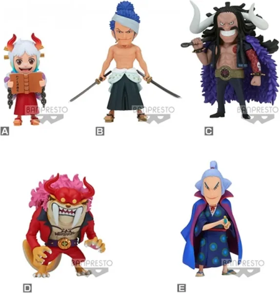 Figura banpresto one piece world collectable wanokuni onigashima 9 unidad aleatoria