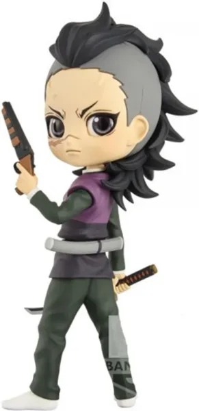 Figura banpresto q posket demon slayer kimetsu no yaiba genya shinazugawa 14cm
