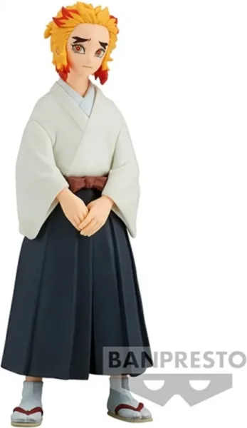 Figura banpresto demon slayer kimetsu no yaiba senjuro rengoku vol.43 15cm