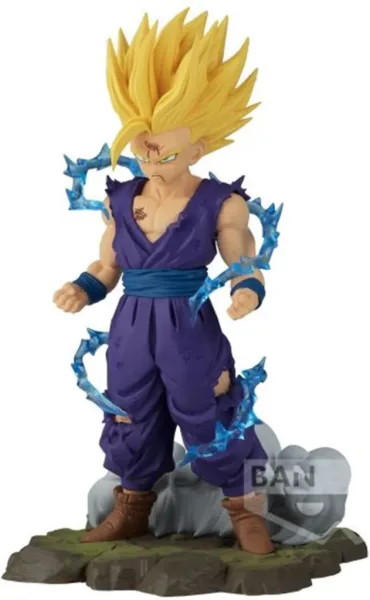 Figura banpresto dragon ball z history box super saiyan 2 son gohan vol.10 12cm