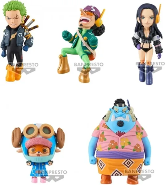 Figura banpresto one piece world collectable egg head 2 1 de 7cm unidad aleatoria