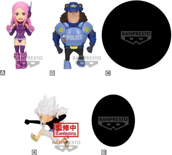 Figura banpresto one piece world collectable egg head 3 unidad aleatoria