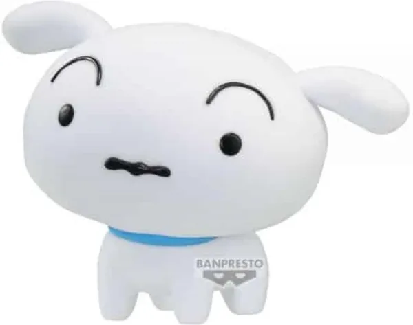 Figura banpresto crayon shinchan fluffy puffy shiro (nevado) ver.a 8cm