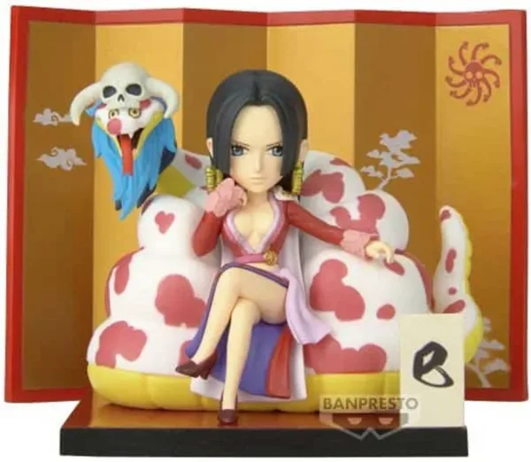 Figura banpresto one piece world collectable special boa hancock & salome 6cm