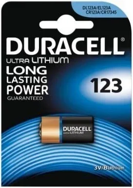 Duracell Ultra Pila Litio CR123A 3V