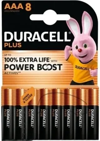 Duracell Plus Power Pila Alcalina AAA LR03 Pack 8