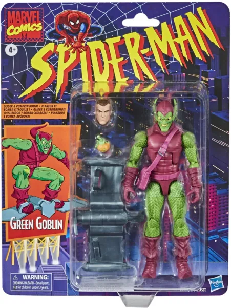 Figura hasbro marvel comics spider - man green goblin