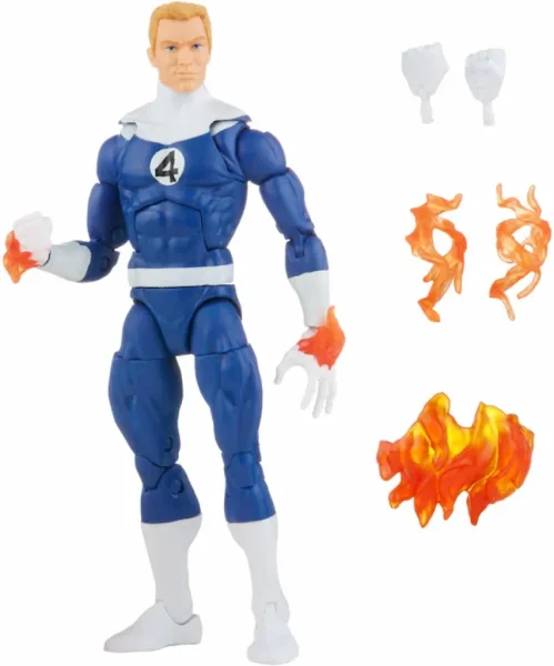 Figura hasbro human torch 15 cm fantastic four marvel legends f45955l0