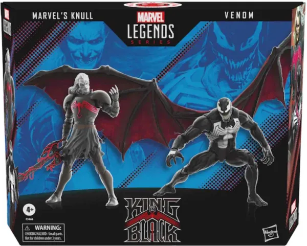Pack 2 figuras hasbro knull & venom spiderman 60 anniversary marvel legends