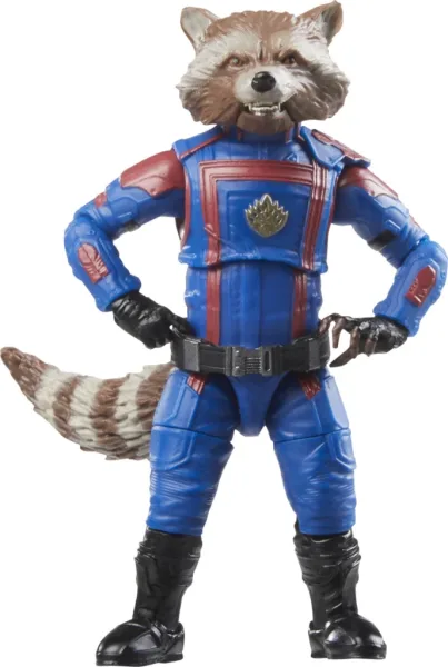 Figura hasbro marvel legends series guardianes de la galaxia rocket