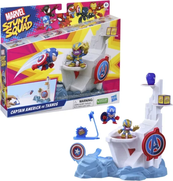 Set de juego hasbro marvel stunt squad tower smash