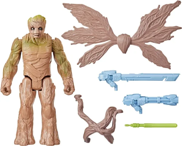 Figura hasbro marvel blast n' battle guardianes de la galaxia groot