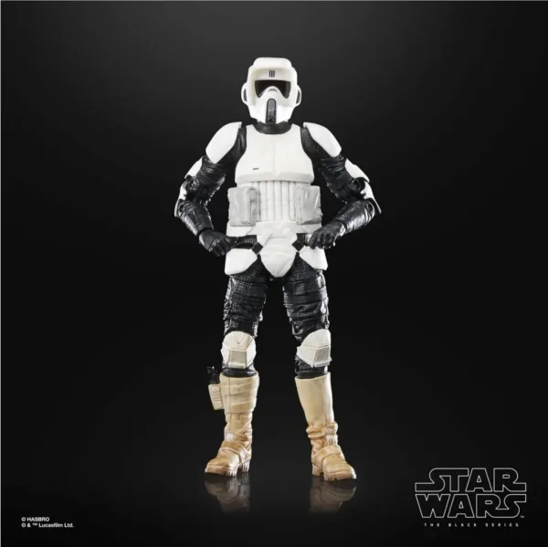 Figura hasbro the black series 40th anniversary of star wars: return of the jedi -  biker scout