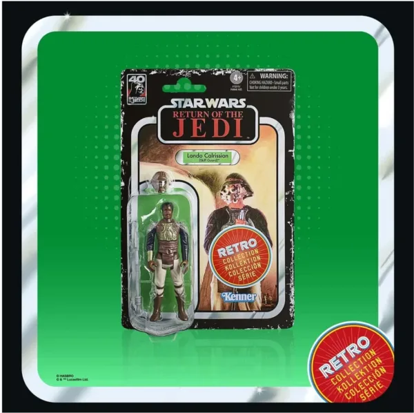 Figura hasbro star wars retro collection -  lando caalrissian (skiff guard)
