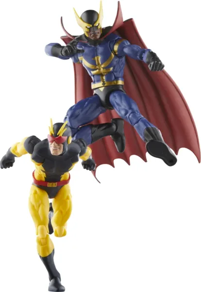 Pack 2 figuras hasbro marvel legends series nighthawk & blur