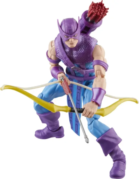 Figura hasbro marvel legends avengers hawkeye skycycle 60 aniversario