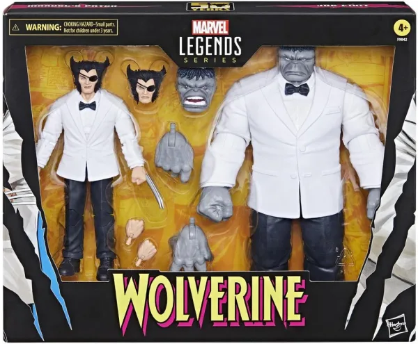Set figuras hasbro marvel legends series wolverine path & hulk