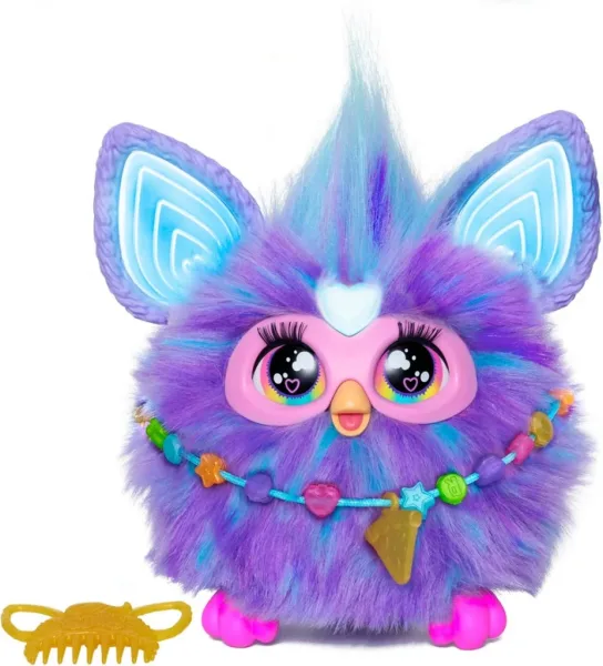 Juguete interactivo hasbro furby morado