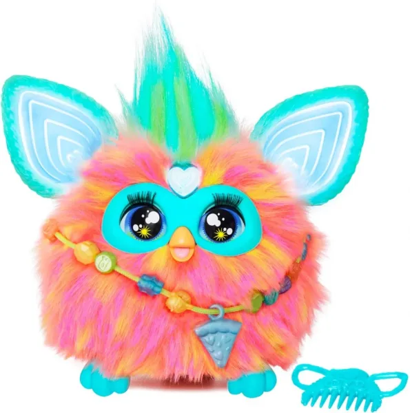 Juguete interactivo hasbro furby naranja coral