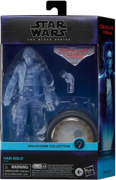 Figura hasbro star wars the black series holocomm collection han solo