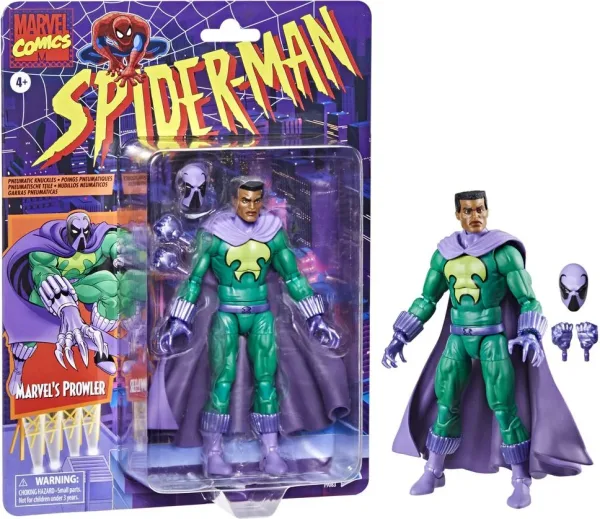 Figura hasbro marvel comics spider - man marvel's prowler