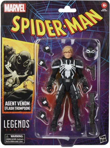 Figura hasbro marvel legends series spider - man agent venom (flash thompson)