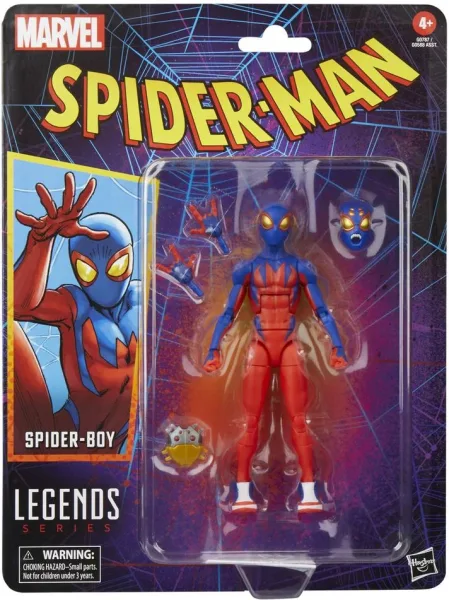Figura hasbro marvel legends series spider - man spider - boy