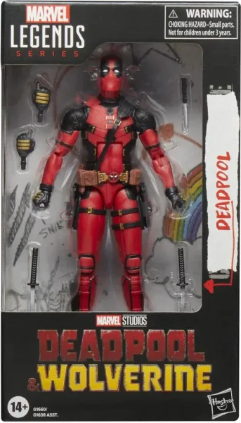 Figura hasbro marvel legends series deadpool & walverine -  deadpoool