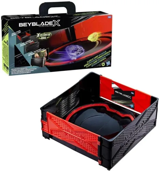 Estadio arena de combate beyblade x clash and carry