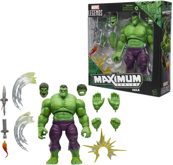 Figura hasbro marvel legends maximum series hulk