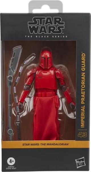 Figura hasbro star wars the mandalorian the black series imperial praetorian guard