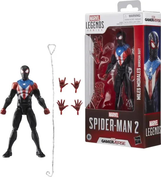 Figura hasbro marvel legends series spider - man 2 miles morales (boricua suit)