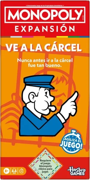 Expansión hasbro monopoly ve a la cárcel