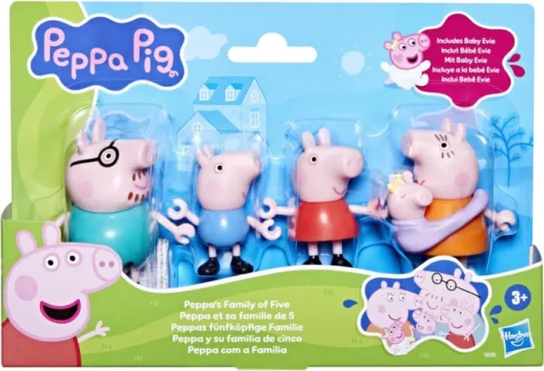 Pepa pig peppas family pack 5 figuras