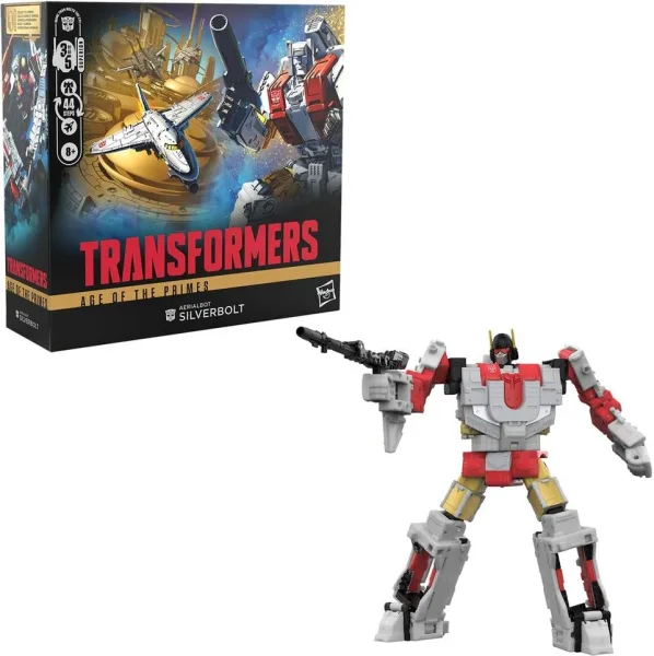 Figura hasbro transformers age of the primes aerialbot silverbor