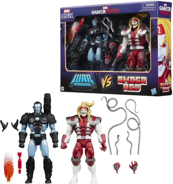 Figura hasbro marvel legends series gamerverse war machine vs omega red