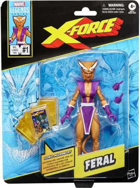 Figura hasbro marvel legends series x - force feral