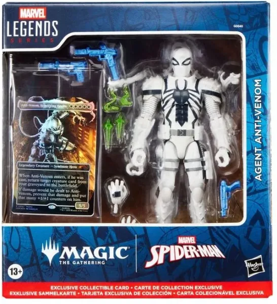 Figura hasbro marvel legends series magic the gathering agent anti - venom