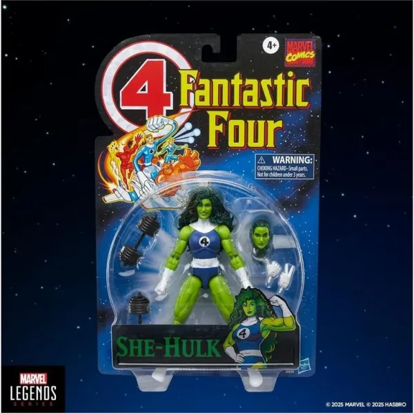 Figura hasbro marvel legends series retro fantastic four she hulk