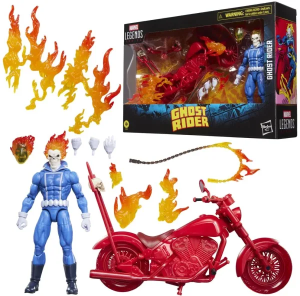 Figura hasbro marvel legends series ghostrider and bike classic pk