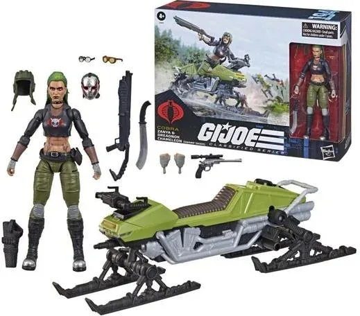 Figura hasbro g.i. joe classified series cobra zanya & dreadnok chamaleon