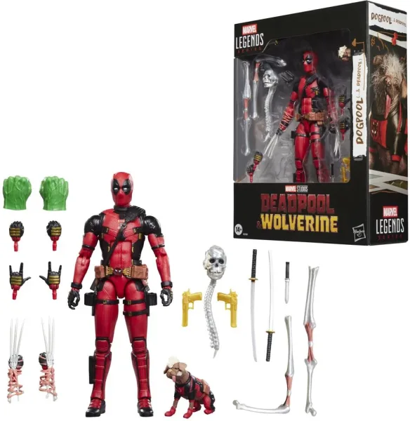 Figura hasbro marvel legends series deadpool & wolverine dogpool (& deadpool)