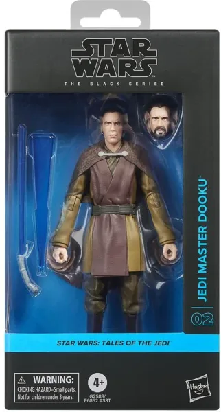 Figura hasbro star wars tales of jedi the black series jedi master dooku