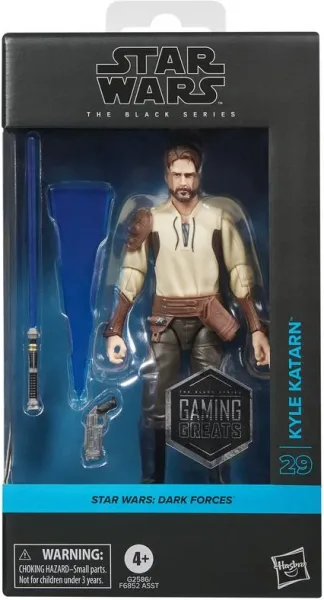 Figura hasbro star wars: dark forces the black series kyle katarn