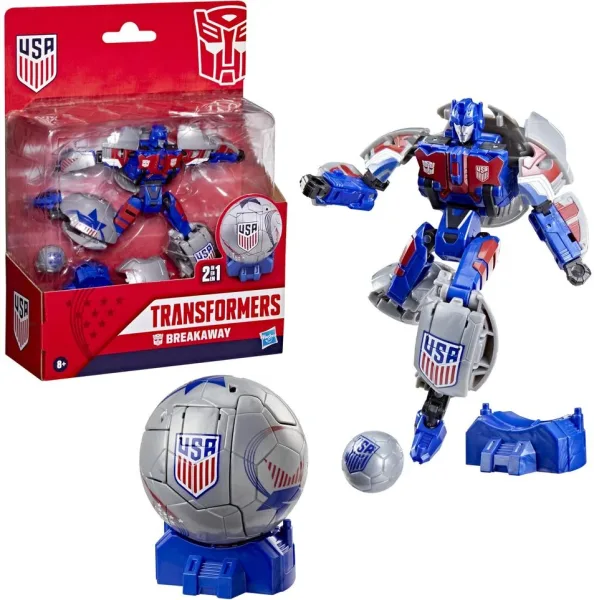 Figura hasbro transformers futbol 2 en 1 breakway