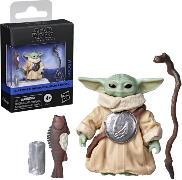 Figura hasbro star wars the black collection the mandalorian & grogu -  grogu