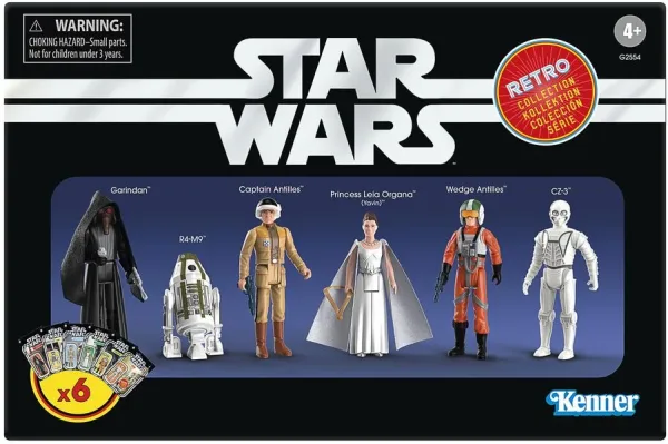 Figuras hasbro star wars retro collection 6 unidades